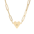 LWC Paperclip Heart Necklace