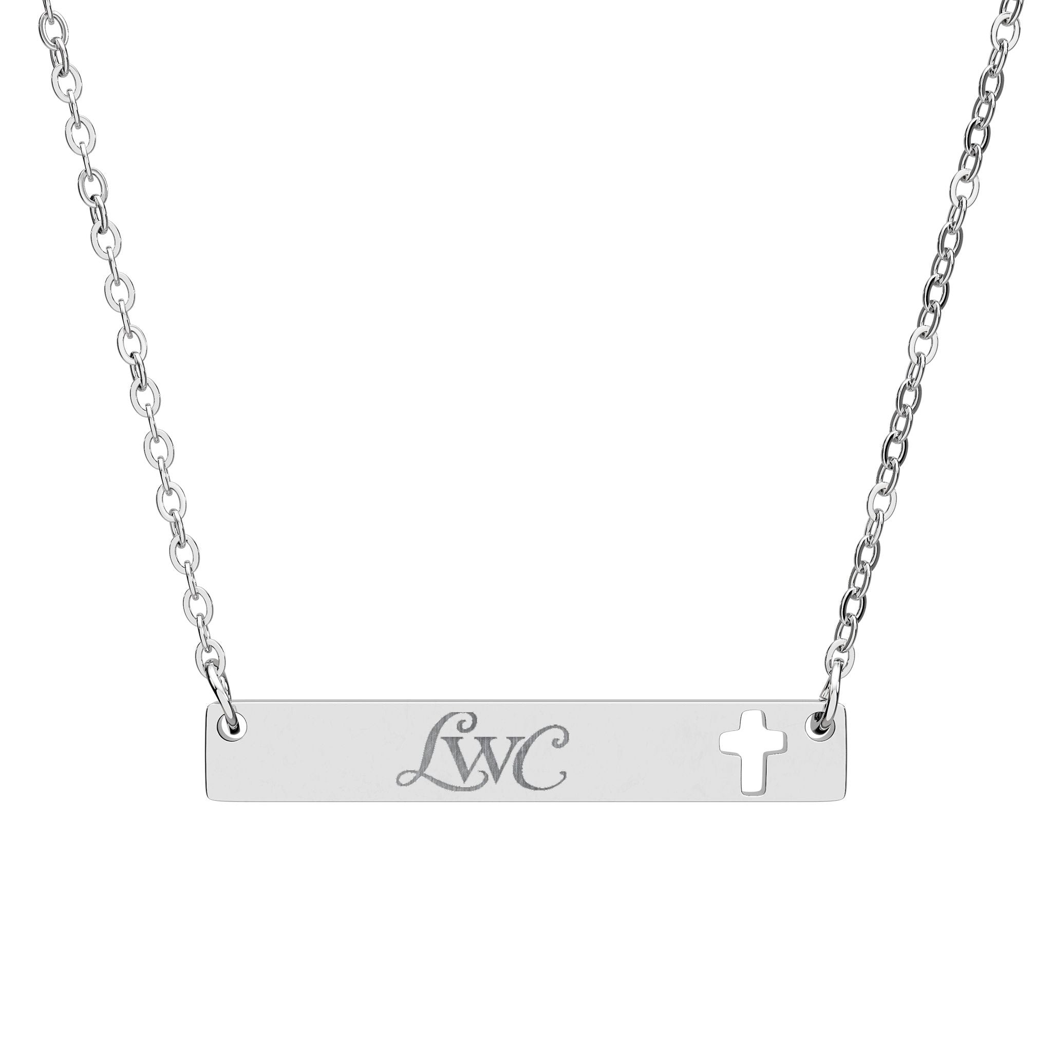 LWC Cross Bar Necklace