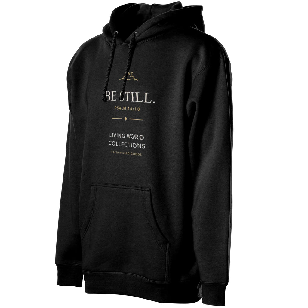 Be Still Signature Hoodie in black, alternate product view