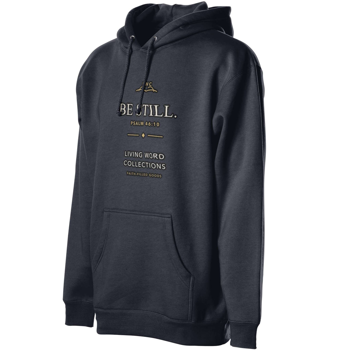 Be Still Signature Hoodie in Classic Navy, alternate product view