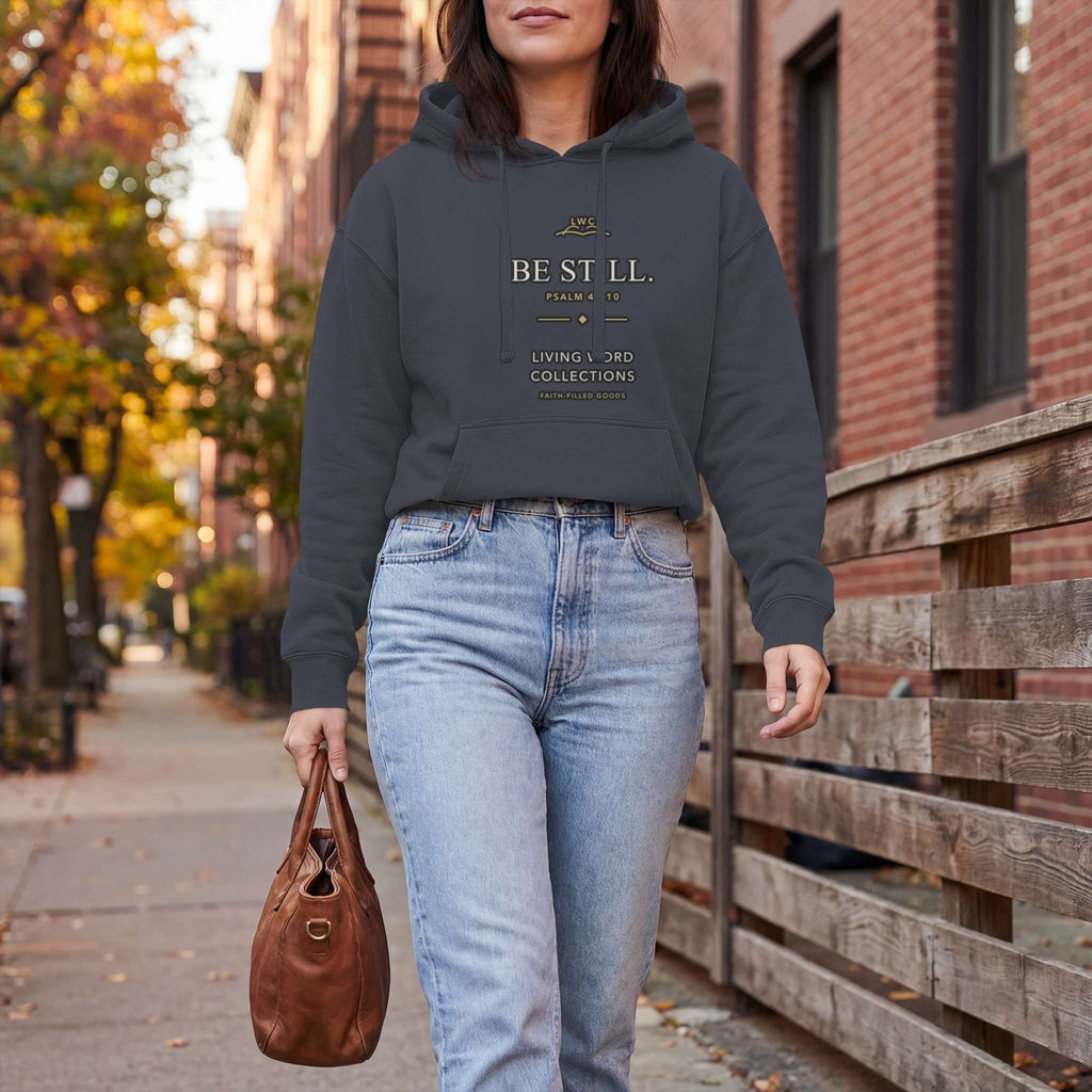 Be Still Signature Hoodie in Classic Navy, alternate product view