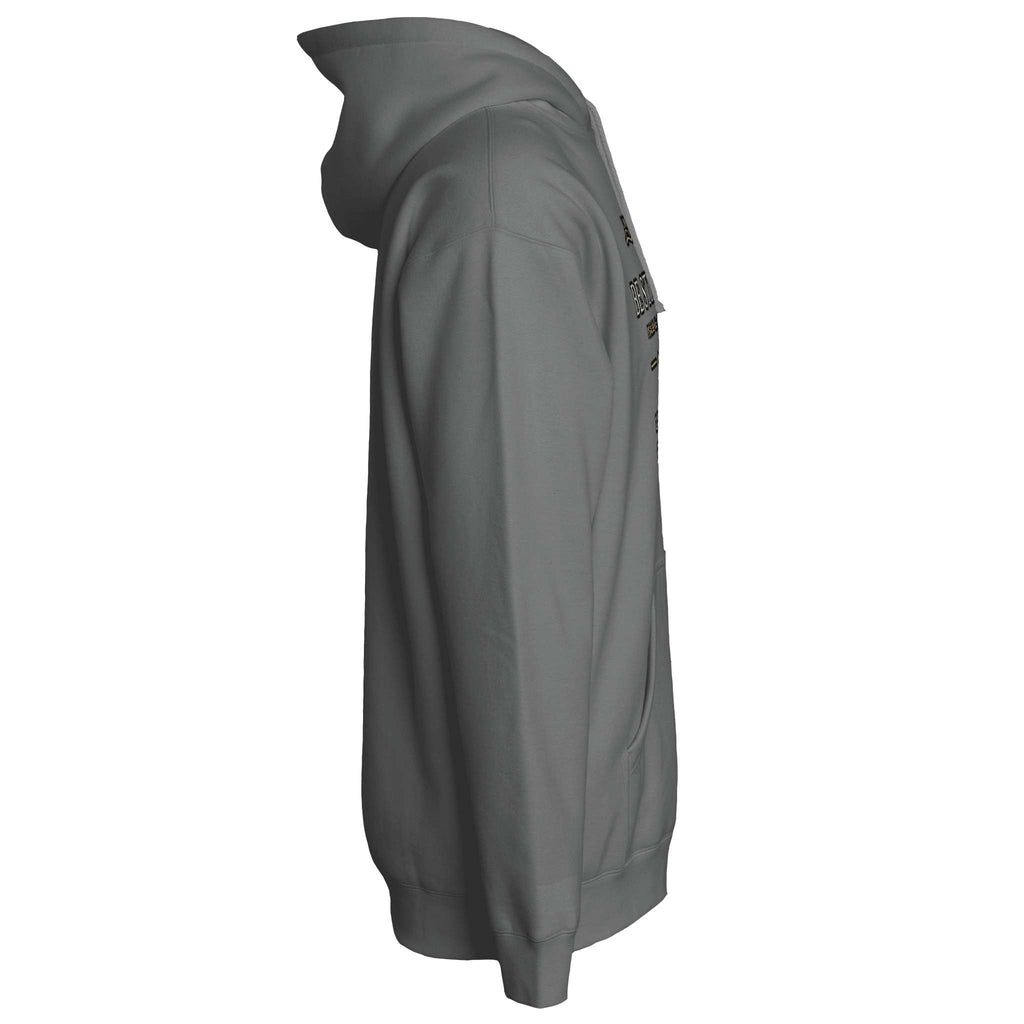 Be Still Signature Hoodie in charcoal, alternate product view