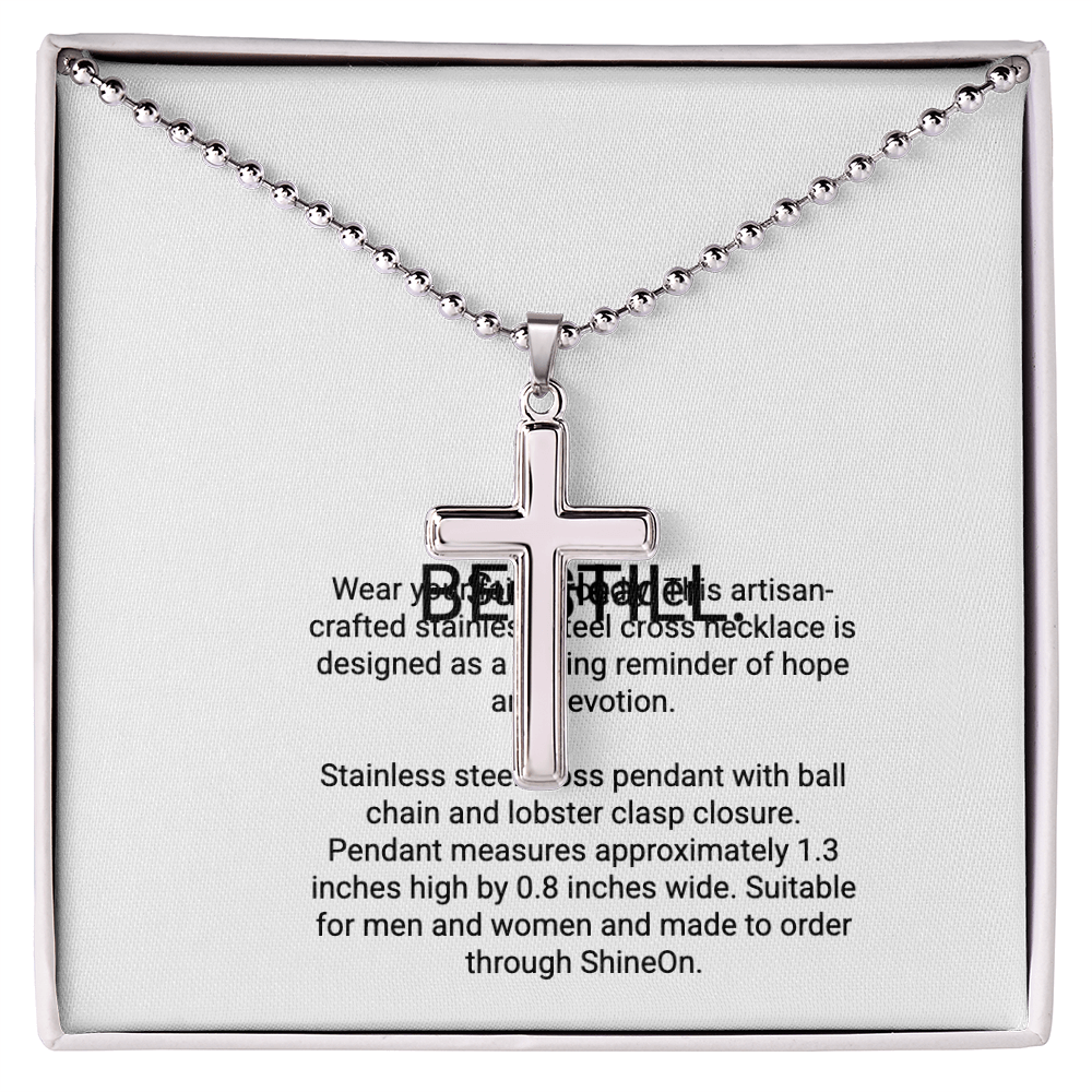 LWC Be Still Cross Necklace