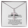 LWC Be Still Cross Necklace