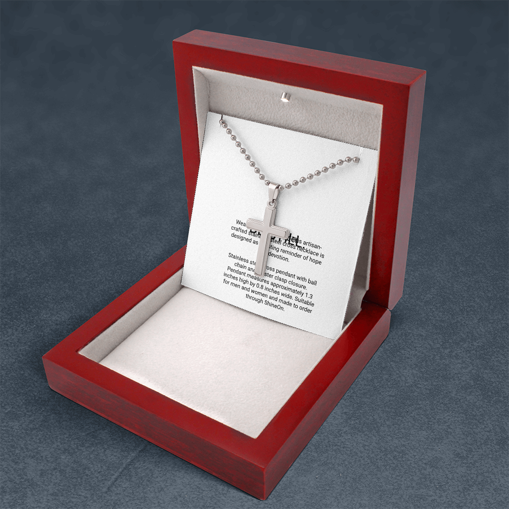 LWC Be Still Cross Necklace