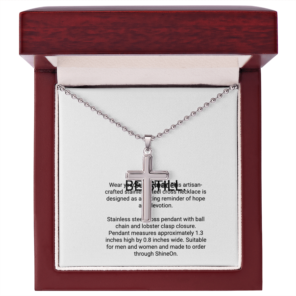 LWC Be Still Cross Necklace