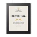 LWC Be Strong framed wall art in a black frame