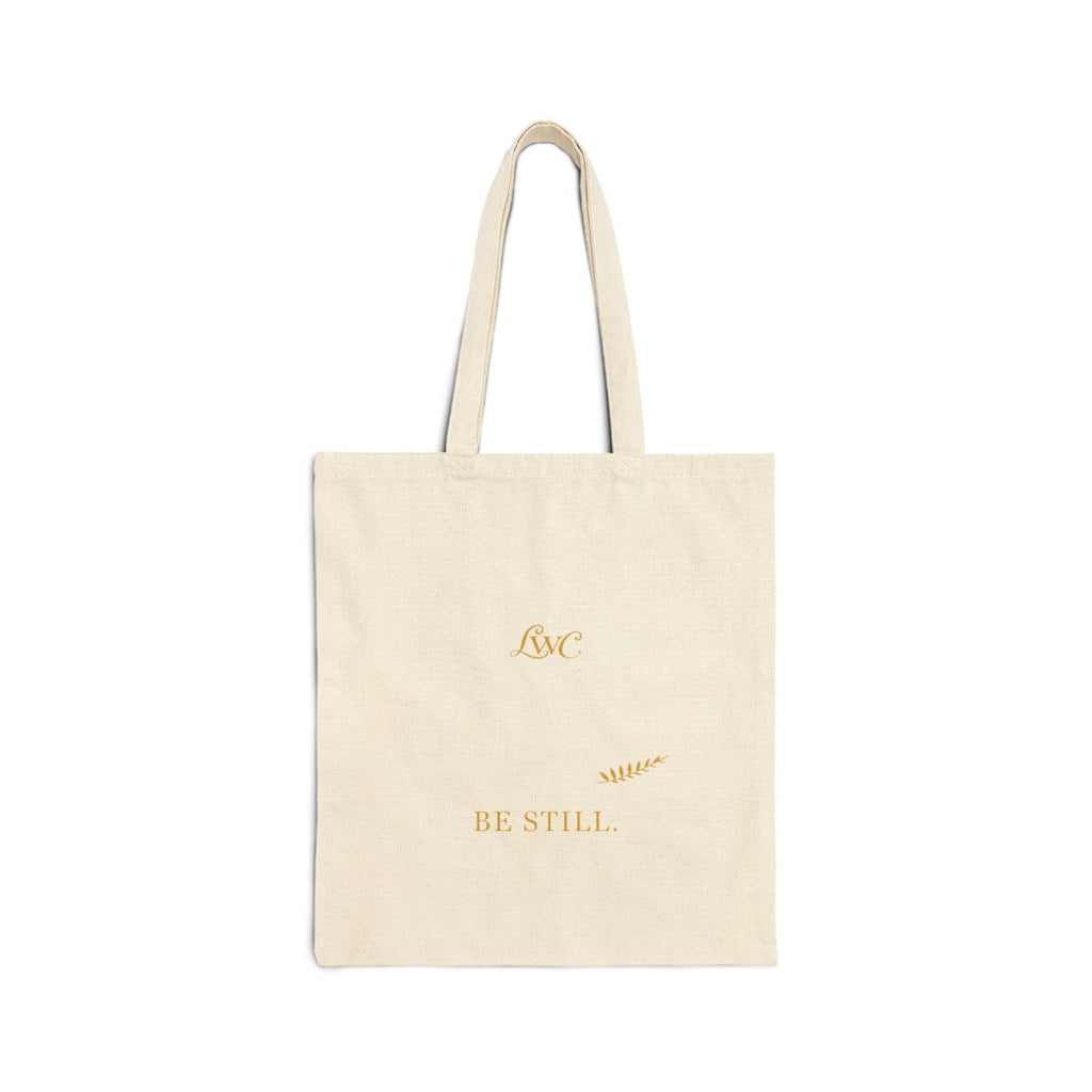 LWC Signature Be Still natural canvas tote