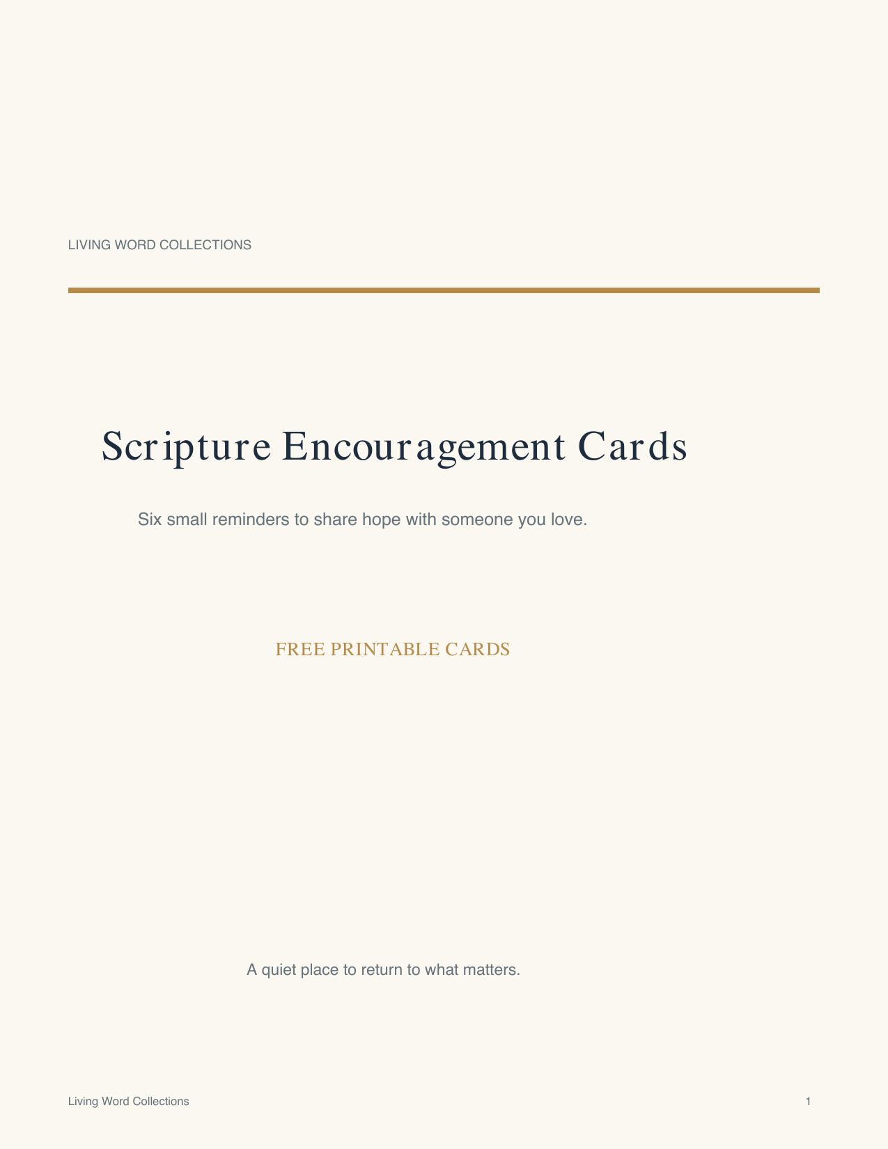 Cover image for Scripture Encouragement Cards