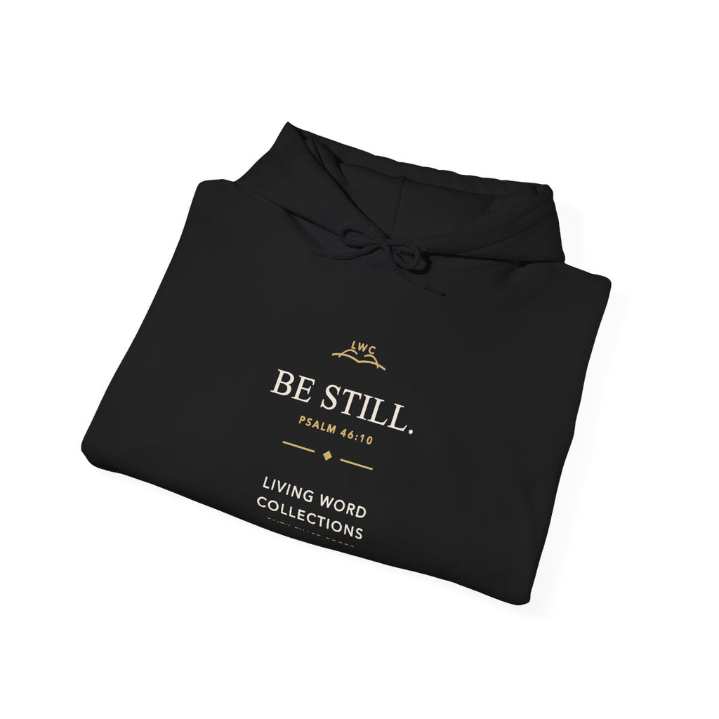 LWC Be Still heavyweight hoodie folded detail