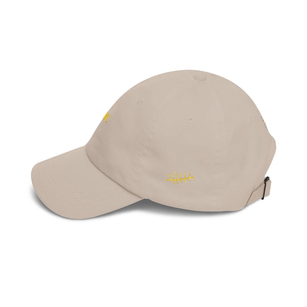 LWC Walk by Faith embroidered dad cap side detail